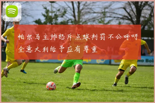 帕尔马主帅怒斥点球判罚不公呼吁全意大利给予应有尊重